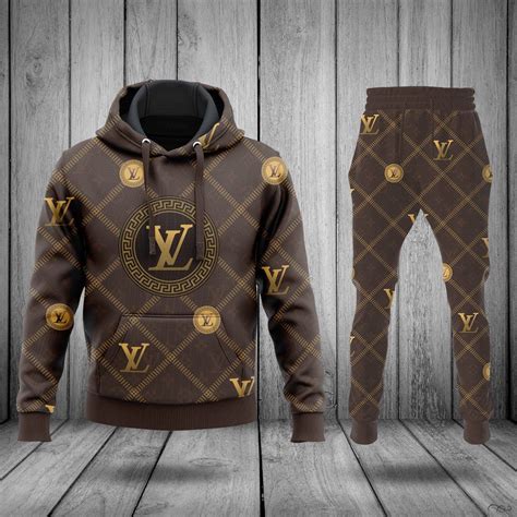 lv fur hoodie|louis vuitton sweatsuit.